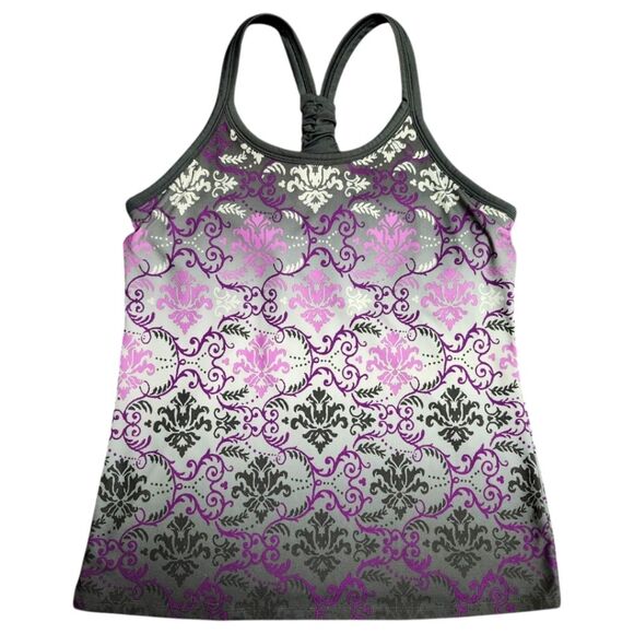 Athleta Tops - Athleta Gray and Purple Paisley Pavrita Tank Top. Sz. S